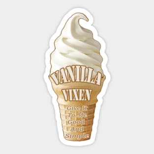 Vanilla Vixen Sticker